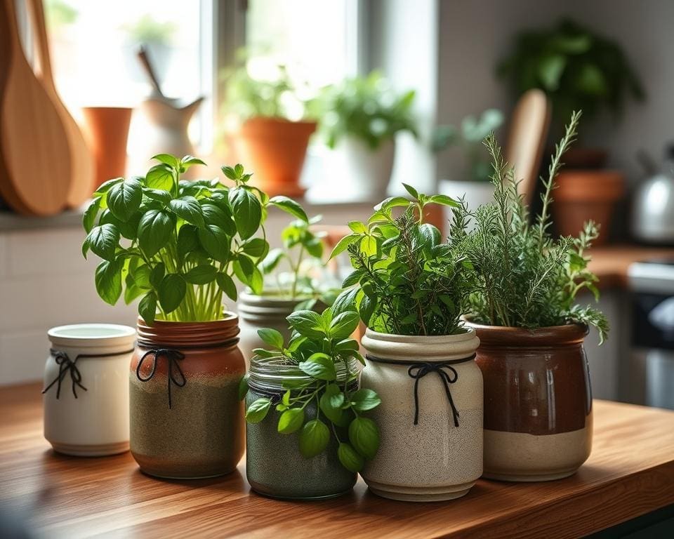 Kruidenpotjes voor verse kruiden in je keuken