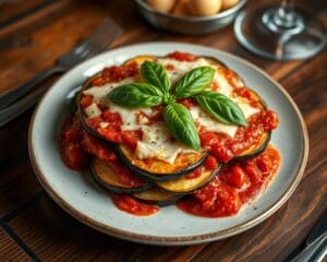 Aubergine parmigiana met Parmezaanse kaas