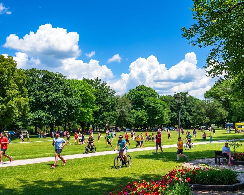 Buitenactiviteiten voor frisse lucht en beweging