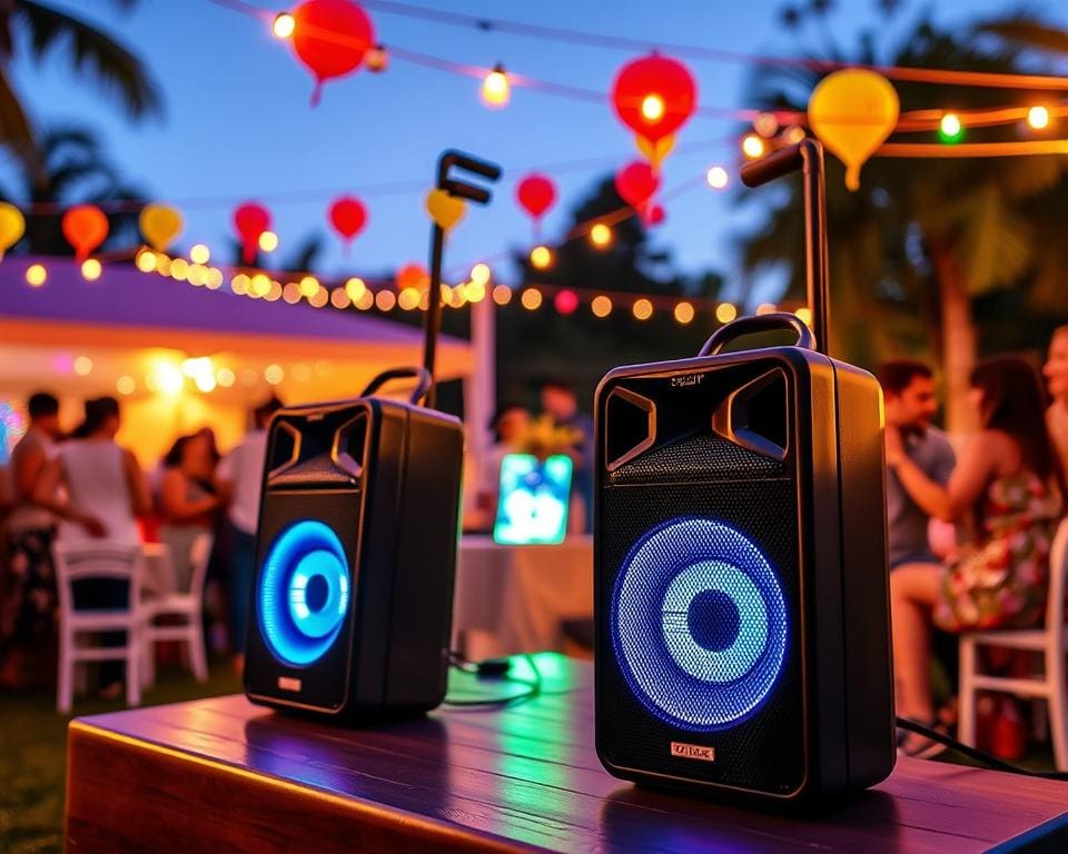 Draadloze speakers voor feestjes