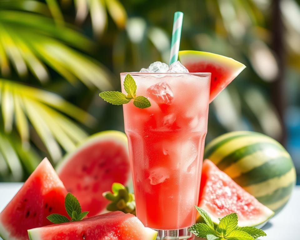 Frozen Watermelon Cooler: Een verfrissend zomerdrankje