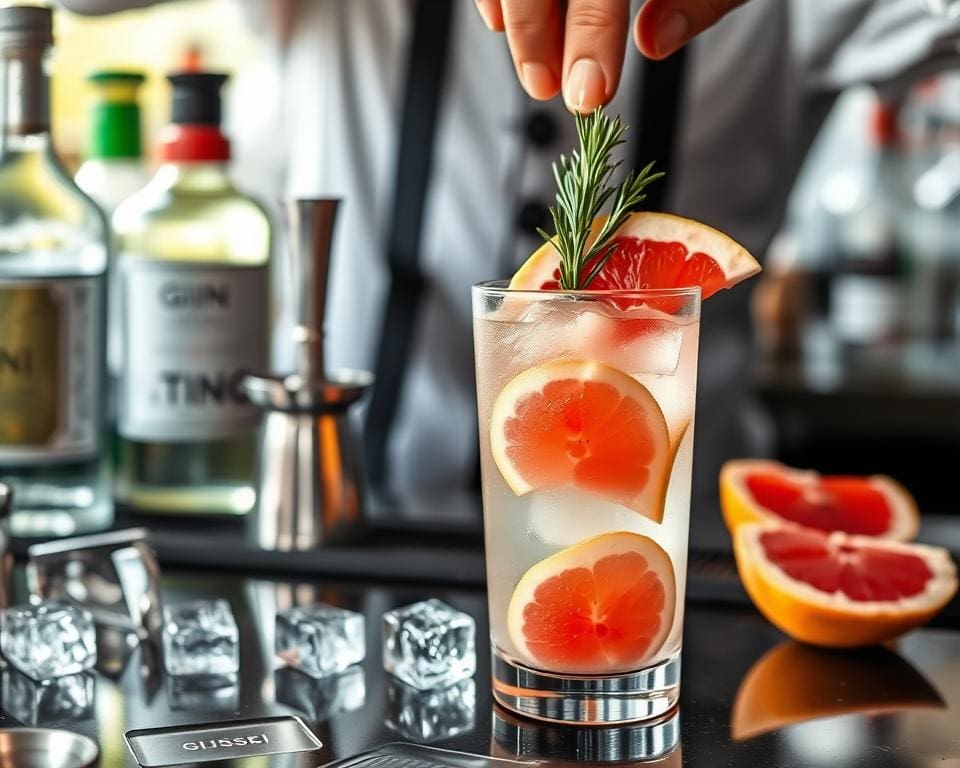 Gin Tonic maken met grapefruit