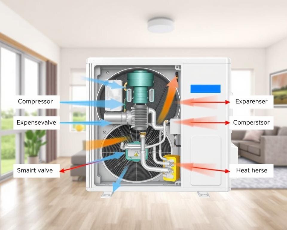 Hoe werkt een airconditioner met warmtepomptechnologie?