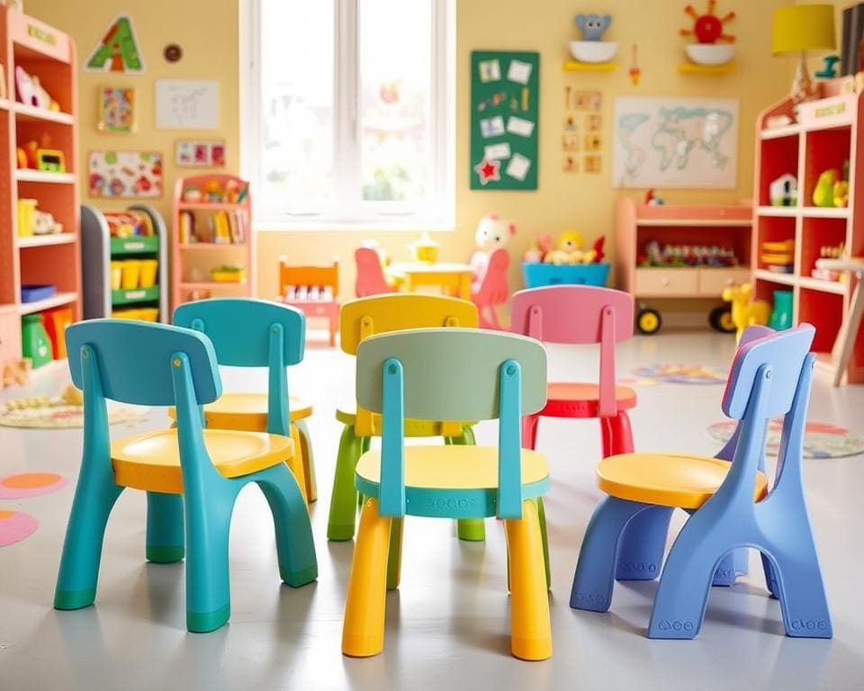 Kinderstoelen met een antislip onderkant