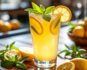 Lemon Basil Punch: Een cocktail met een frisse kruidige twist