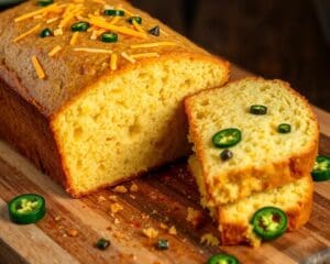 Maisbrood met een vleugje cheddar en jalapeño