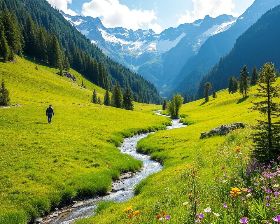 Natuurwandelingen door de schilderachtige dalen van Zwitserland