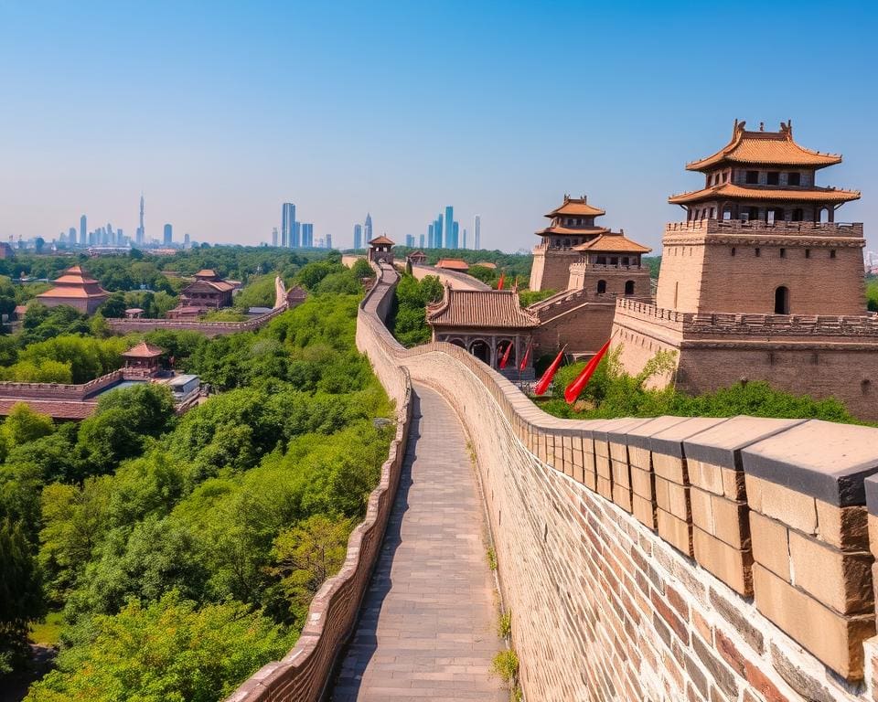 Reizen door de historische stadsmuren van Xi'an