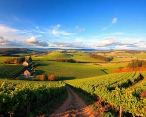 Reizen door de schilderachtige wijngaarden van de Bourgogne