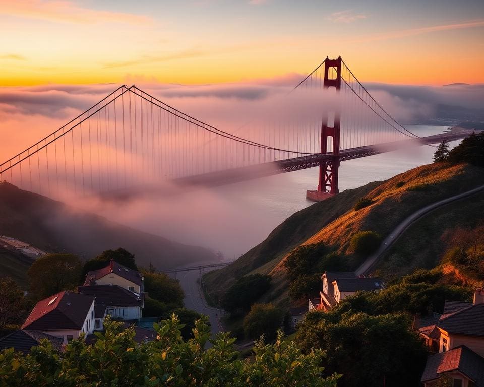 San Francisco: steile straten en de Golden Gate Bridge