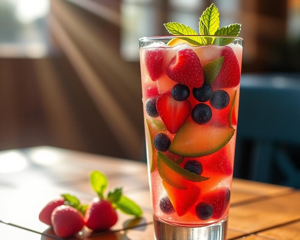 Sparkling Berry Mojito: Zoet en sprankelend