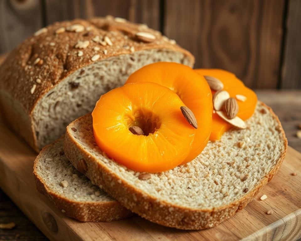 Speltbrood met abrikozen en amandelen