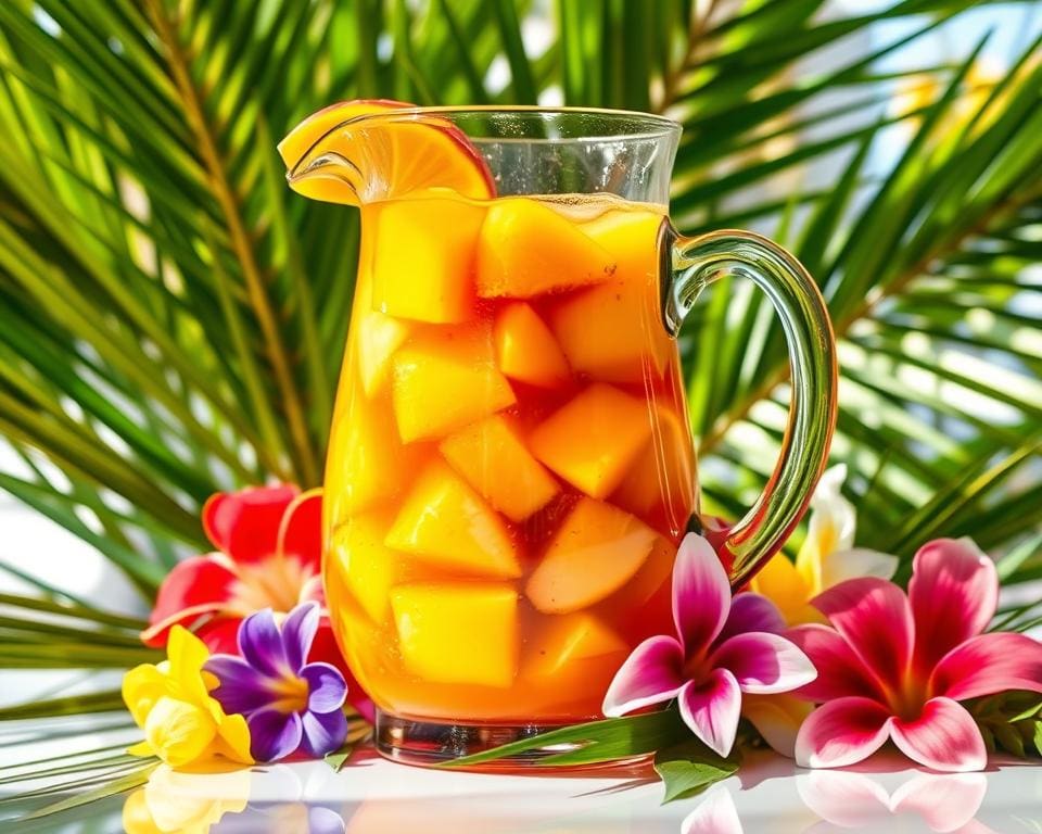 Tropical Sangria met mango en ananas