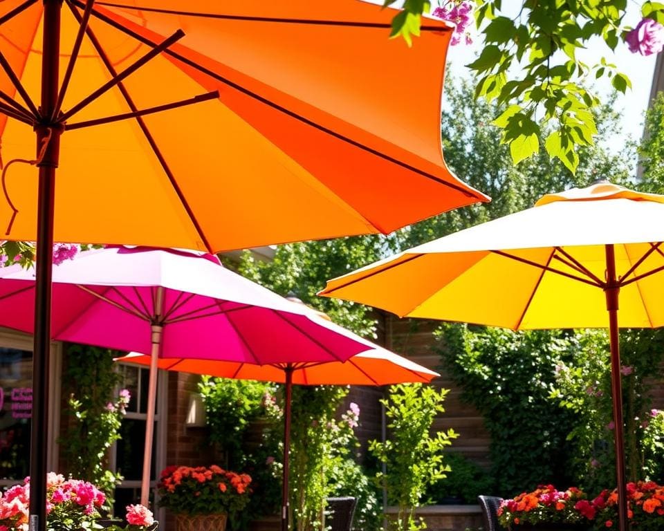 Tuinparasols met UV-bescherming voor zonnige dagen