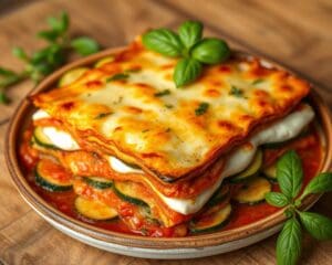 Vegetarische lasagne met courgette en ricotta