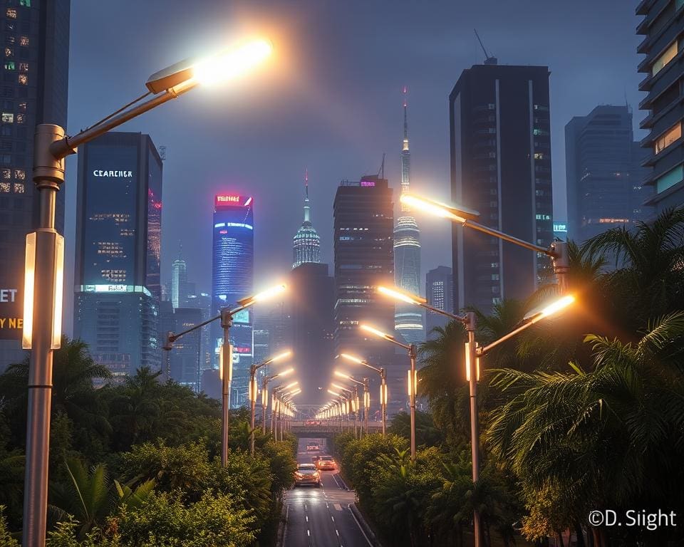 Wat zijn de voordelen van slimme netwerken in stadsverlichting?