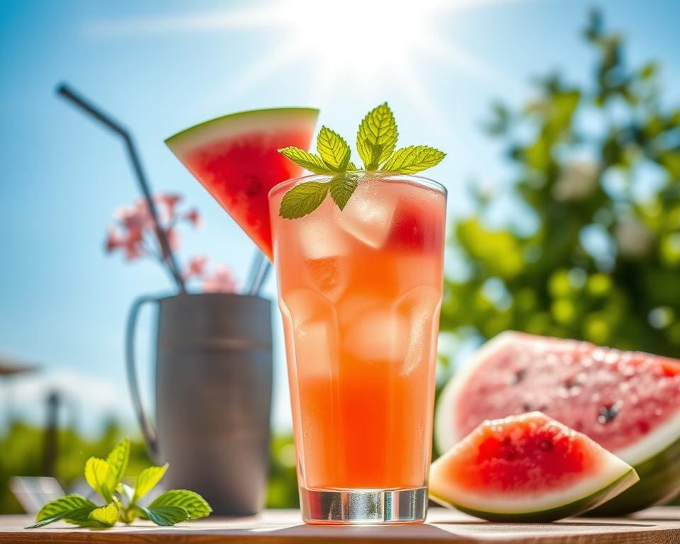 Zomers drankje met watermeloen