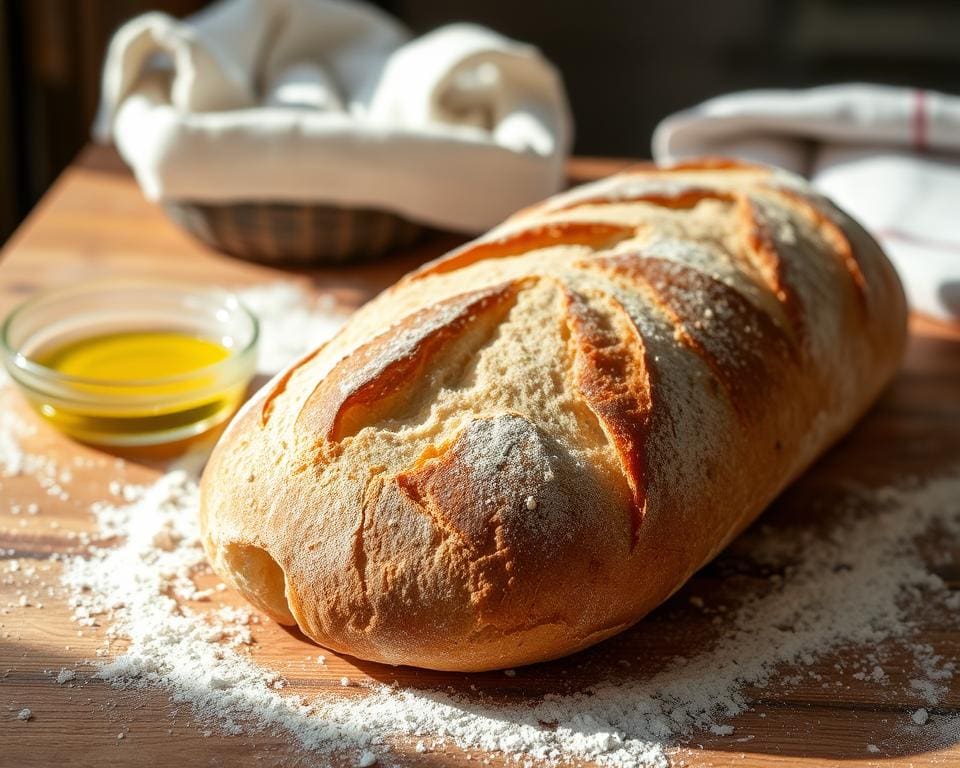 Zuurdesem stokbrood met een knapperige korst