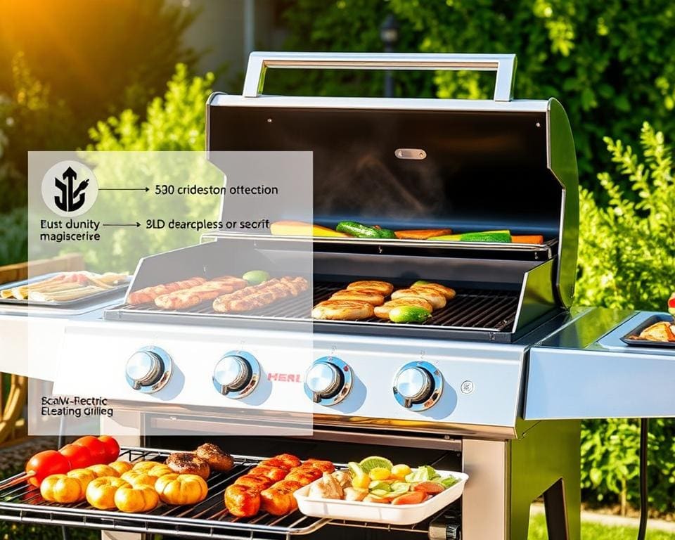 hoogwaardige elektrische BBQ met grillstand