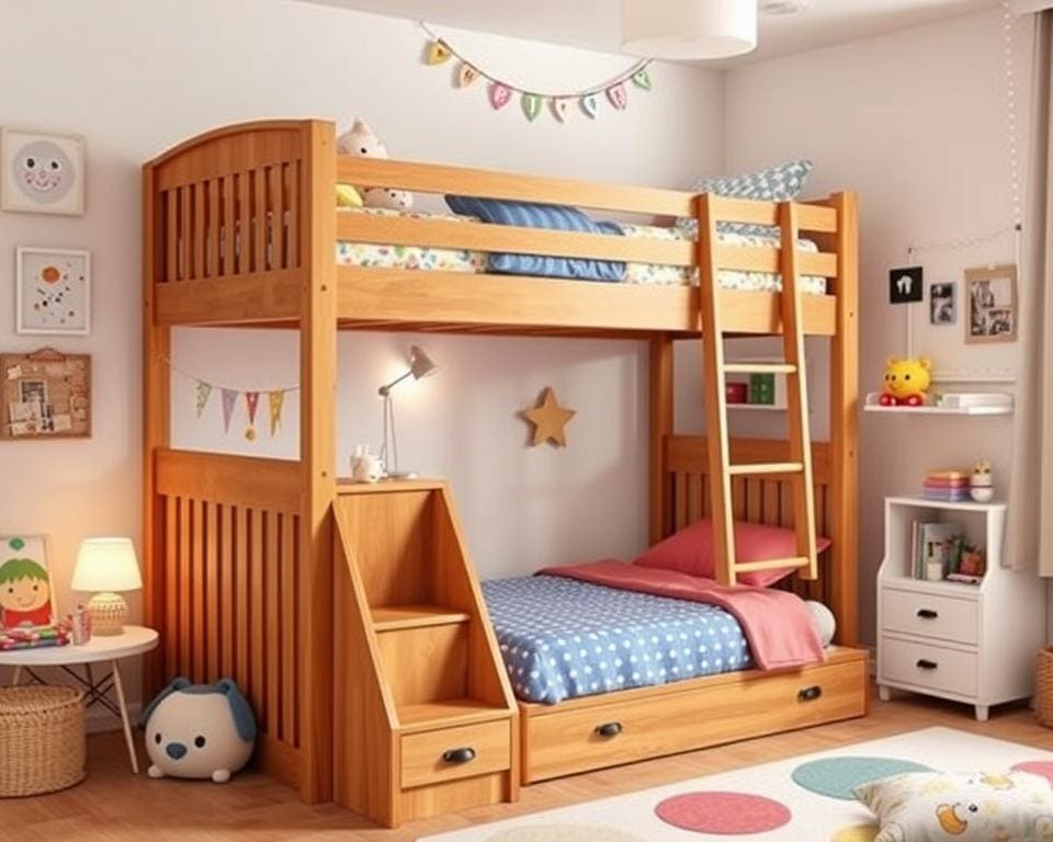 kinderbed met trapkast