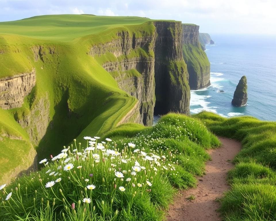 natuurwandelingen langs de kliffen van Moher in Ierland