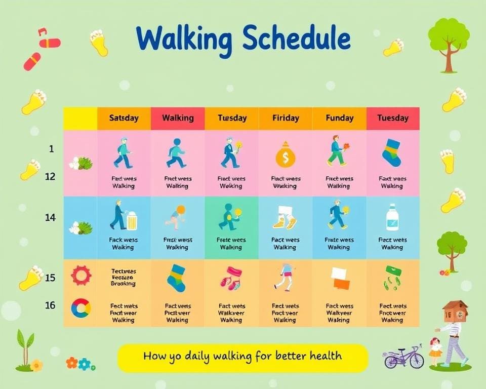 wandelschema voor een goede gezondheid