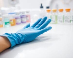 Bescherming tegen virussen met nitril handschoenen