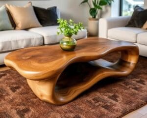 Design salontafel met unieke organische vormen
