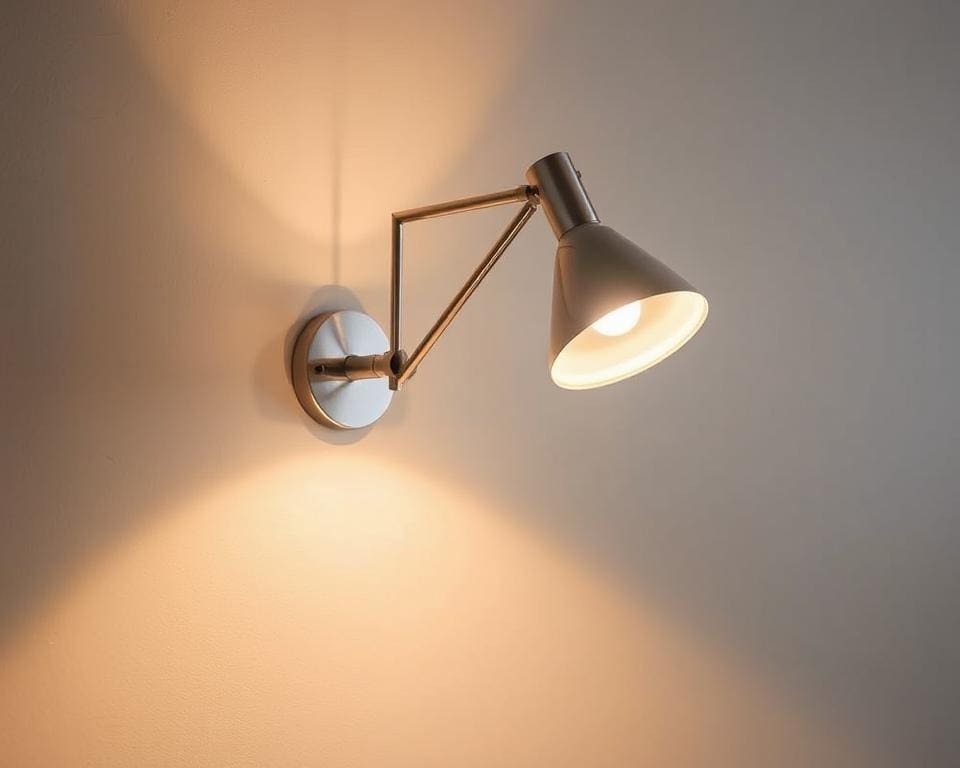 Design wandlamp met verstelbare armen