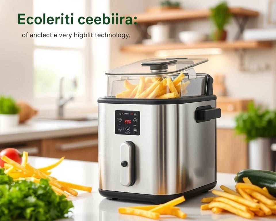 Elektrische frietpan met energiezuinige werking