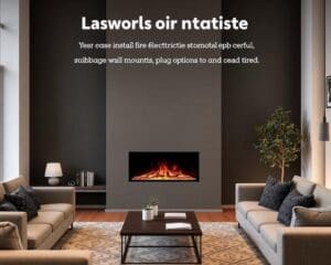 Elektrische haarden die gemakkelijk te installeren zijn