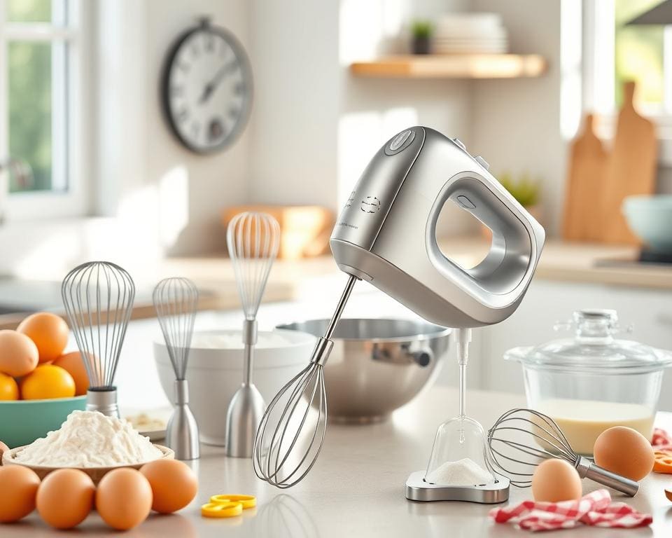 Elektrische handmixer met extra accessoires