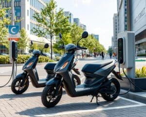 Elektrische scooters die snel en veilig opladen