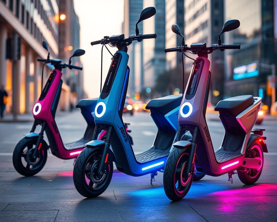 Elektrische scooters met innovatieve functies