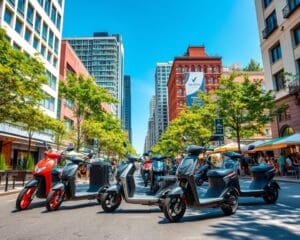 Elektrische scooters voor stedelijke avonturen