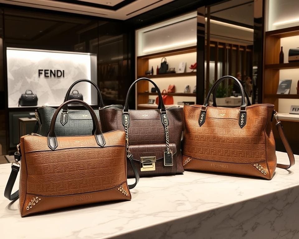 Fendi leren schoudertassen: Luxe en praktisch in één