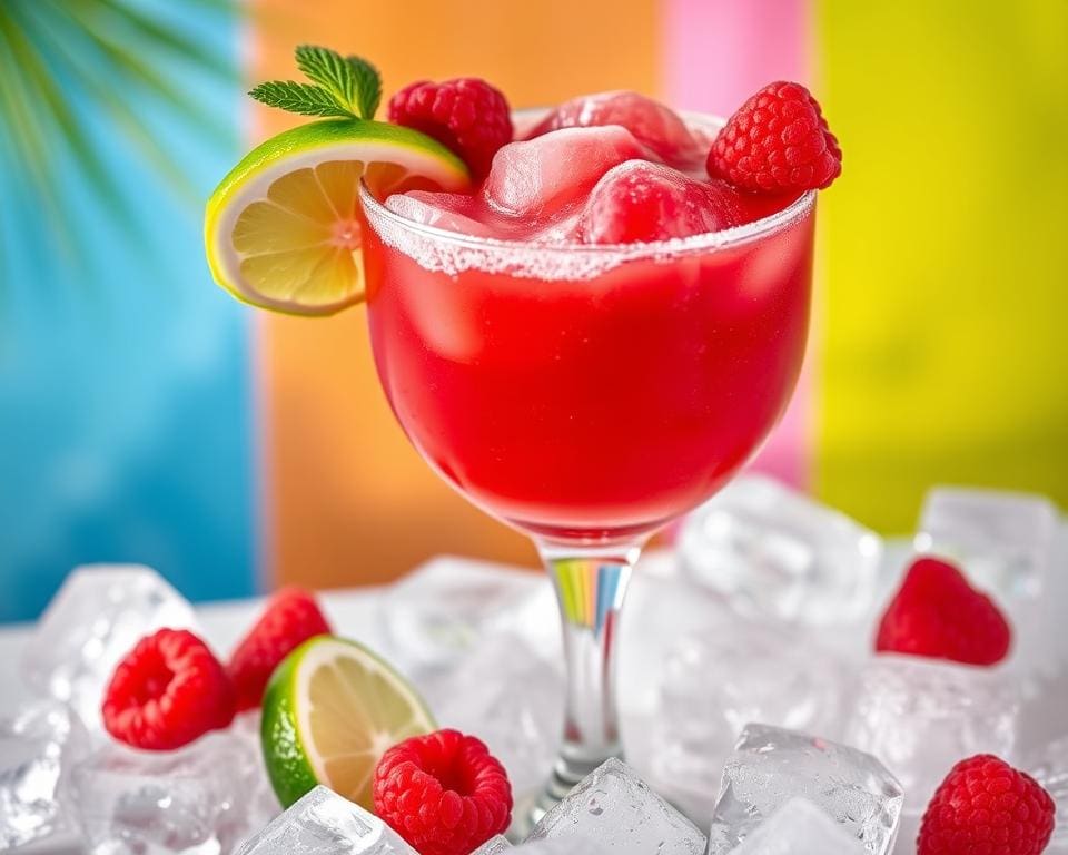 Frozen Raspberry Margarita: Fris en fruitig