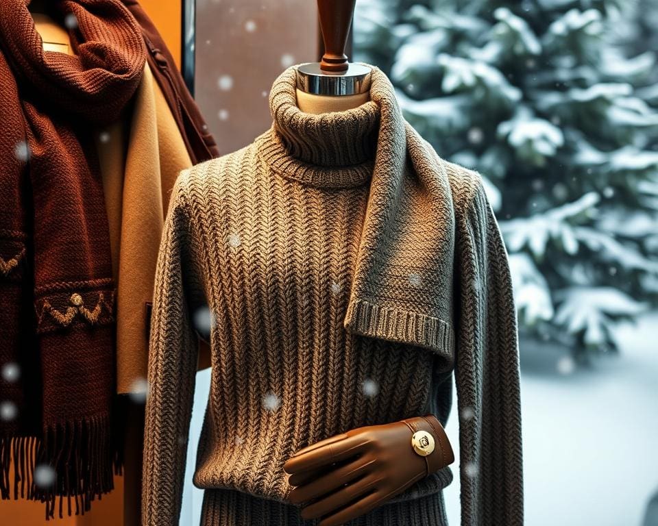 Hermès gebreide truien en stijlvolle wintermode