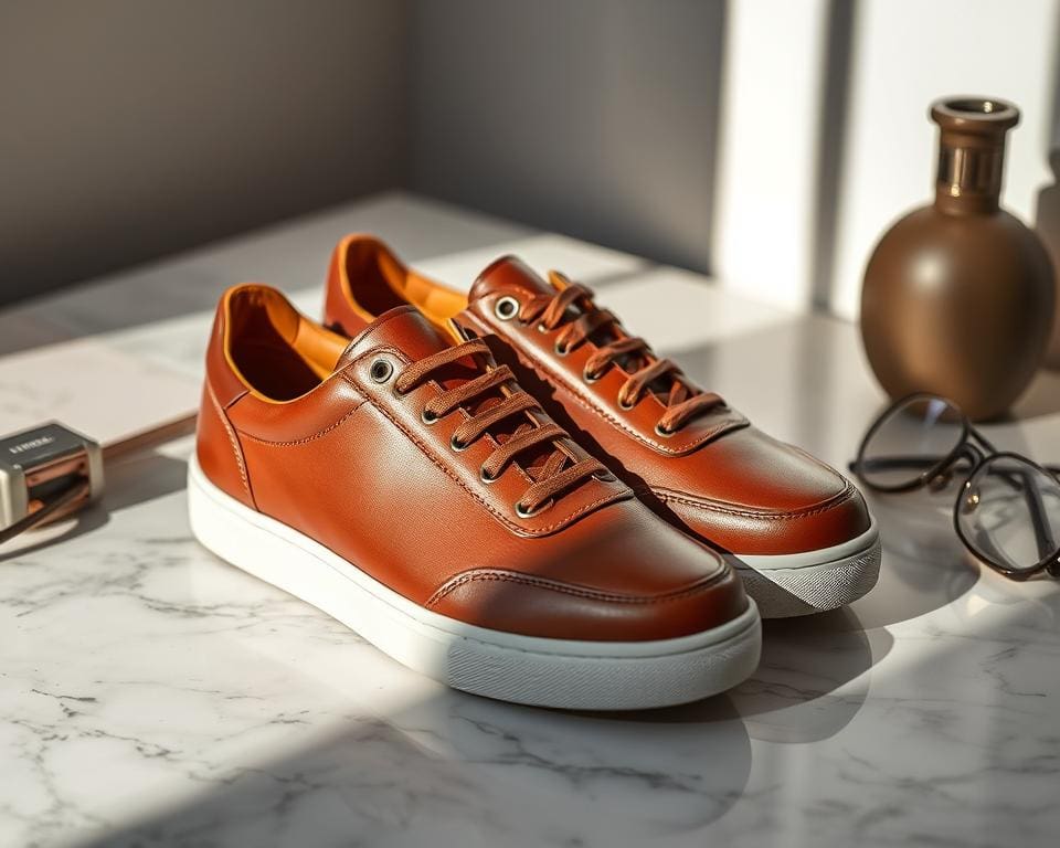 Hermès leren sneakers casual chique