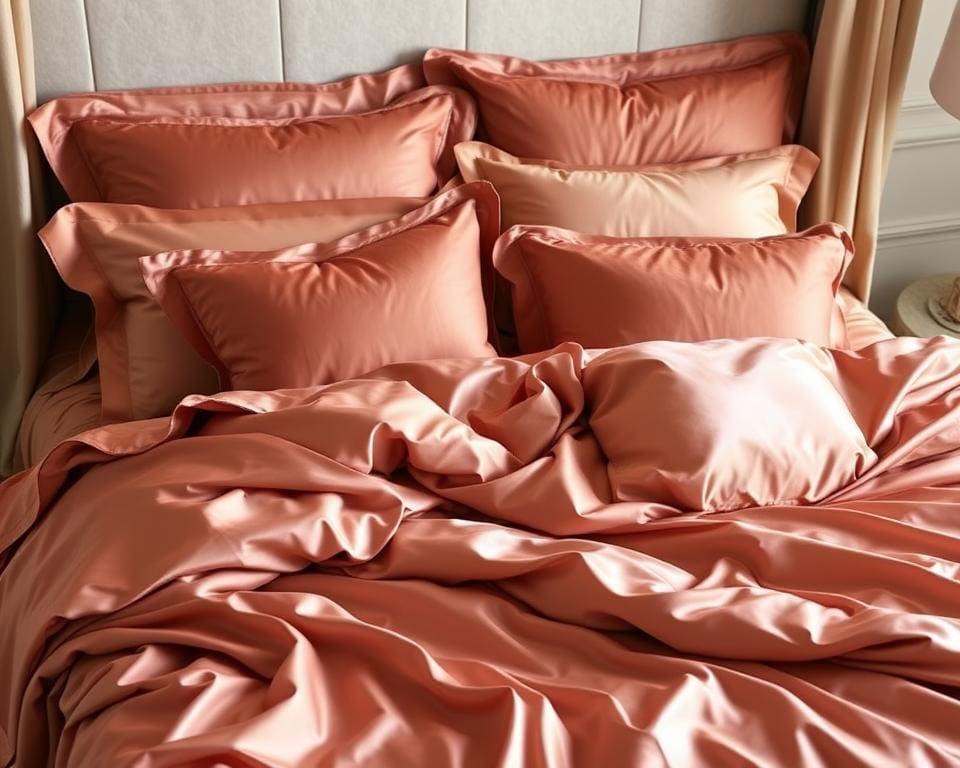 Luxe beddengoed in zijdeachtige stof: premium comfort