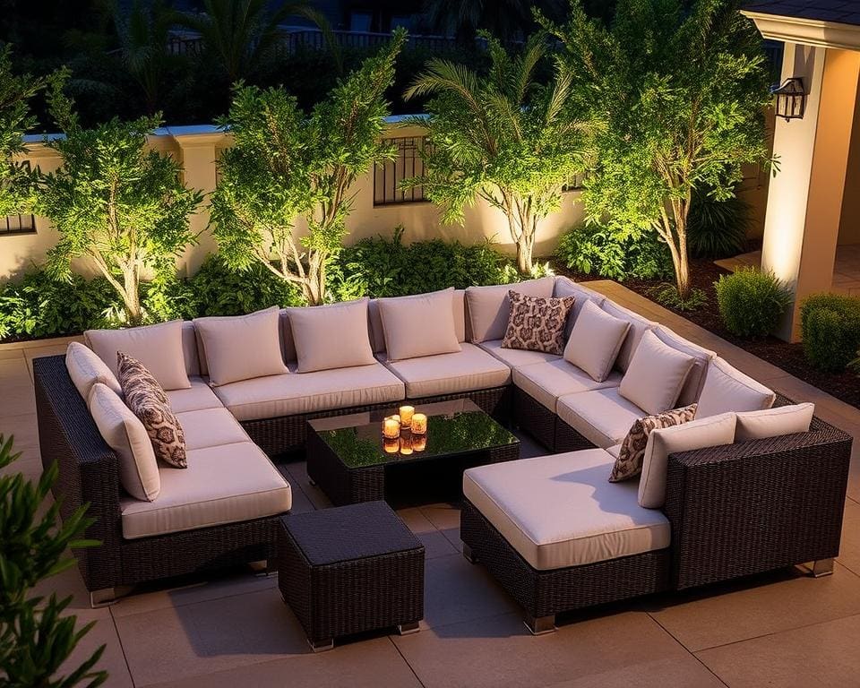 Luxe loungeset in modulaire opstelling: flexibel en stijlvol