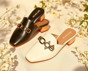 Michael Kors leren muiltjes: Voor een verfijnde zomer