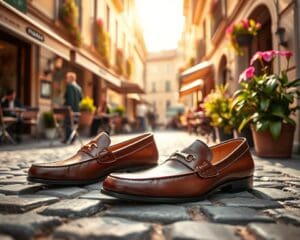 Prada leren loafers: Voor casual chic in Italiaanse stijl