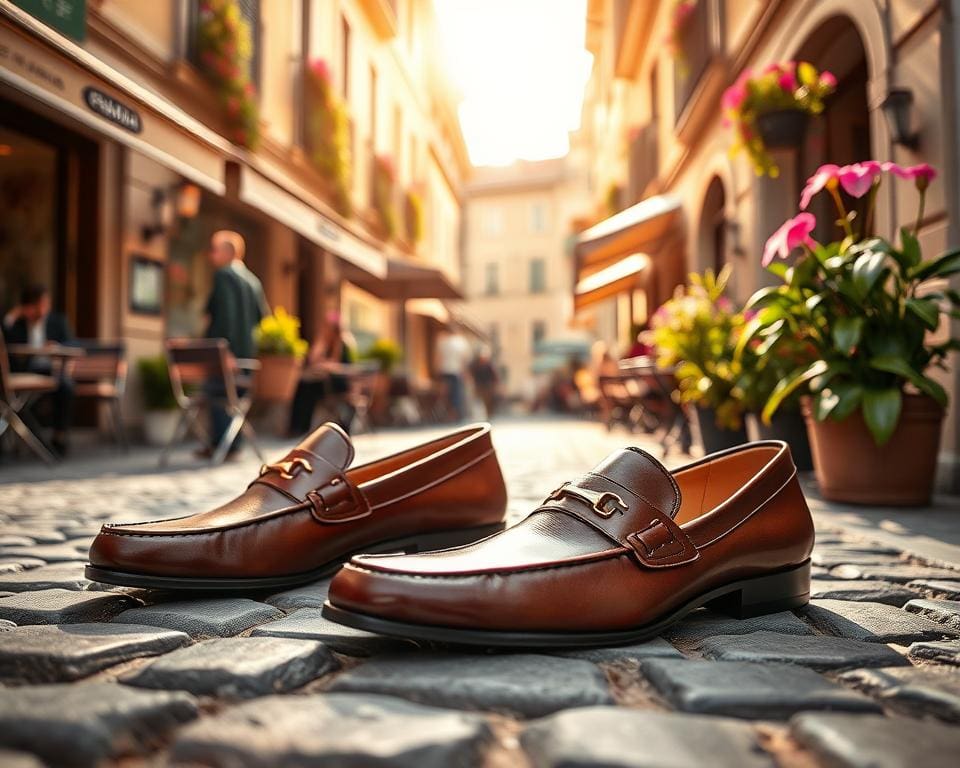 Prada leren loafers: Voor casual chic in Italiaanse stijl