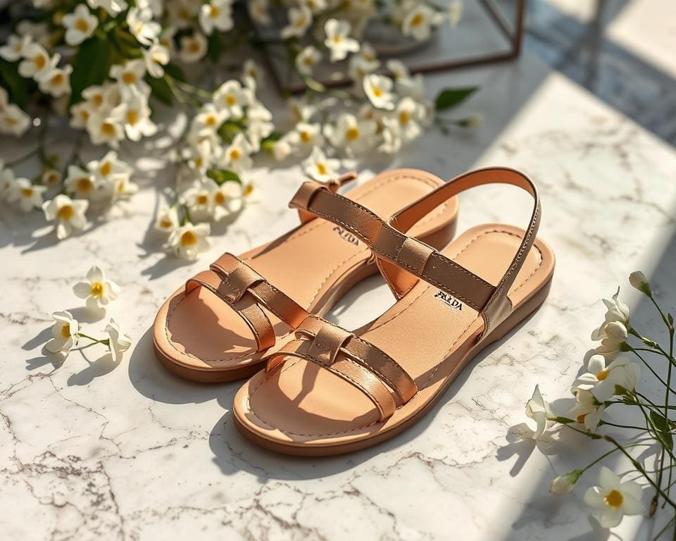 Prada leren sandalen