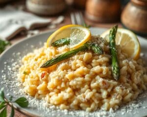 Risotto met asperges en een vleugje citroen