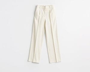 Saint Laurent cropped pantalons: Voor een minimalistische look