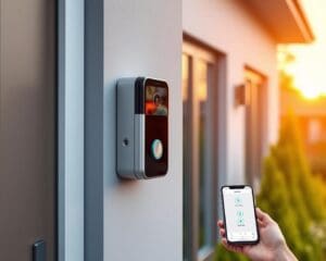 Slimme deurbel met spraakoptie via app