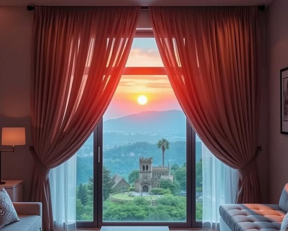 Slimme gordijnen die automatisch openen bij zonsopgang