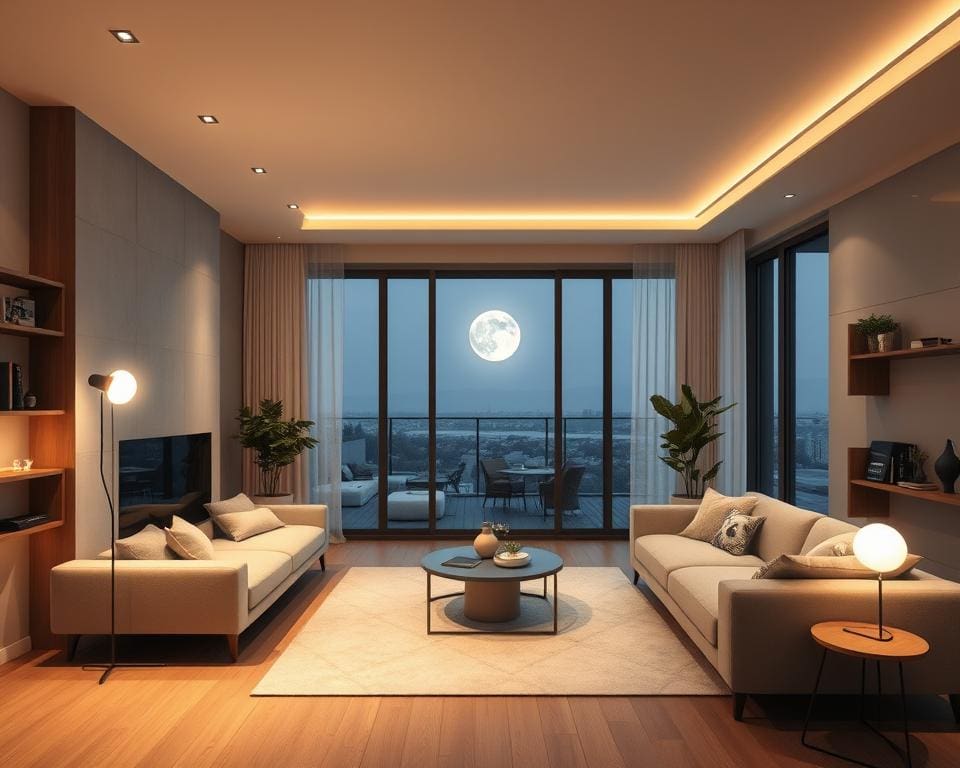 Slimme verlichting met een energiebesparende nachtmodus